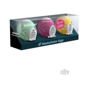 Satisfyer Masturbator Egg 3pk Riff/bubb