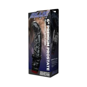 Blue Line 6 In. Premium Prostate Massager With Veins