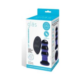 Recharge Remote Vibe Bead Plug 3.5 Blue