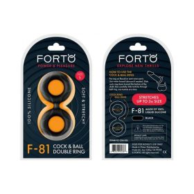 Forto F-81: Double Ring Liquid Silicone 51mm Black