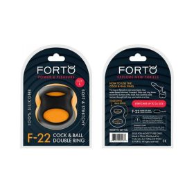 Forto F-22: Double Ring Liquid Silicone 57.5/60 Mm Black