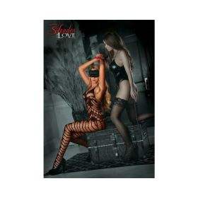 Shades Of Love Crotchless Catsuit W/3pc. Bondage Set O/s