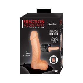 Erection Assistant Hollow Strap-on 8.5 In. White