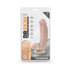 Dr. Skin Dr. Samuel Dildo With Suction Cup Silicone 7 In. Vanilla
