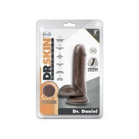 Dr. Skin Dr. Daniel Dildo With Suction Cup Silicone 6 In. Chocolate