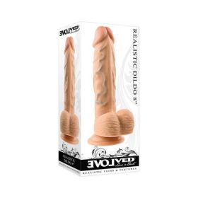 Evolved Realistic Dildo With Balls 8 In. Light