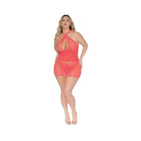 Dg Chemise & G-string Coral Queen