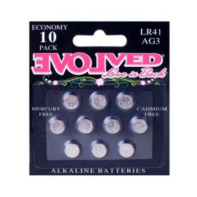 Evolved LR44 Batteries 10 Pack