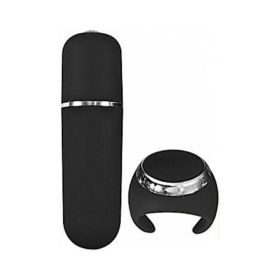 Power Ring Remote Mini Slim Bullet Vibrator Black