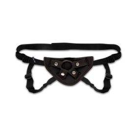 Lux Fetish Neoprene Strap On Harness Black O/S