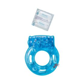 Vibrating Ring Clitoral Pleasure Ring Blue