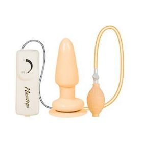 Butt Balloon inflatable Vibrating Anal Satisfier Beige