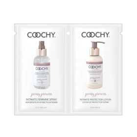 Coochy Peony Prowess Duo Foil Display Intimate Feminine Spray 0.9oz Intimate Protection Lotion 0.2oz