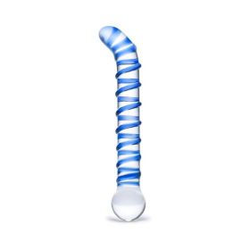 Mr.  Swirl 6.5" Glass Glass Dildo
