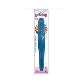 Lollicock 13 inches Sweet Slim Stick Double Dildo Blue