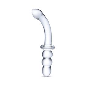 8"  Ribbed G-Spot Glass Dildo