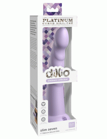 Dillio Platinum - Slim Seven 7 Inch Dildo - Purple