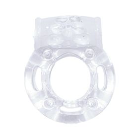 The Macho Crystal Collection Vibrating Cock Ring (clear)