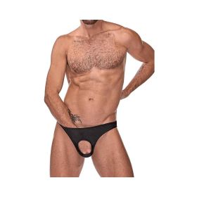 Male Power Nylon Lycra Pouchless Briefs Black OS